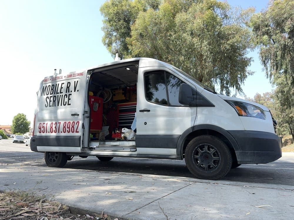 Owners van with door open